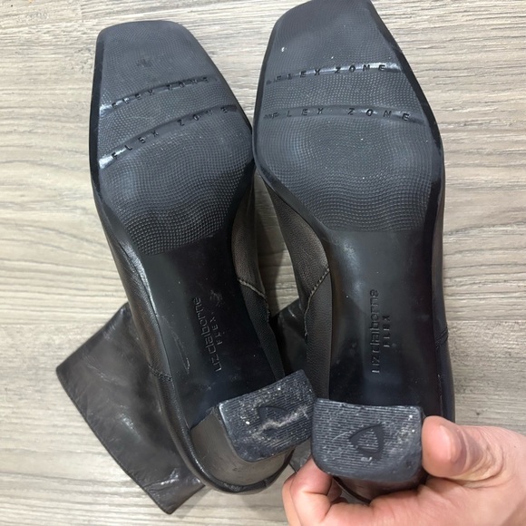 Liz Claiborne Flex Kildare Brown Black Patchwork Leather Ankle Boots Women Sz 8M - Picture 10 of 10